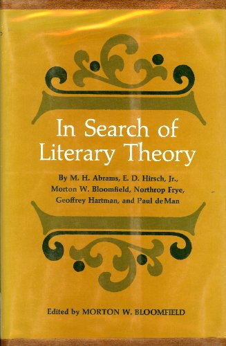 Stock image for In Search of Literary Theory (Studies in Humanities Ser.) for sale by Concordia Books