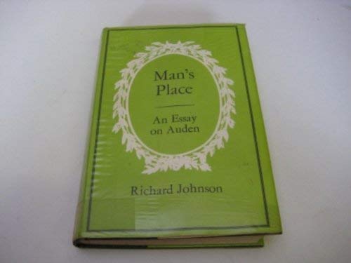 9780801407642: Man's Place: Essay on Auden