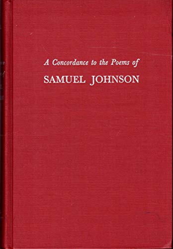 Beispielbild fr A Concordance to the Poems of Samuel Johnson (The Cornell Concordances) zum Verkauf von PsychoBabel & Skoob Books
