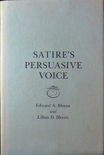 Stock image for Satire's Persuasive Voice for sale by Better World Books