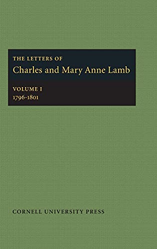 Beispielbild fr The Letters of Charles and Mary Anne Lamb : 1796-1801 zum Verkauf von Better World Books