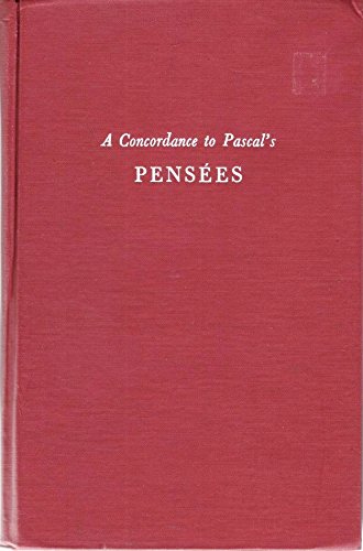 Stock image for A Concordance to Pascal's Pens es for sale by About Books