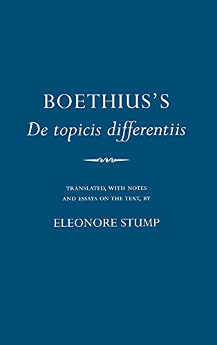 Beispielbild fr Boethius's De Topicis Differentiis zum Verkauf von Powell's Bookstores Chicago, ABAA