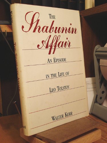 Imagen de archivo de The Shabunin Affair : An Episode in the Life of Leo Tolstoy a la venta por Better World Books: West