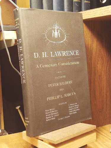 Beispielbild fr D.H.Lawrence: A Centenary Consideration zum Verkauf von Anybook.com