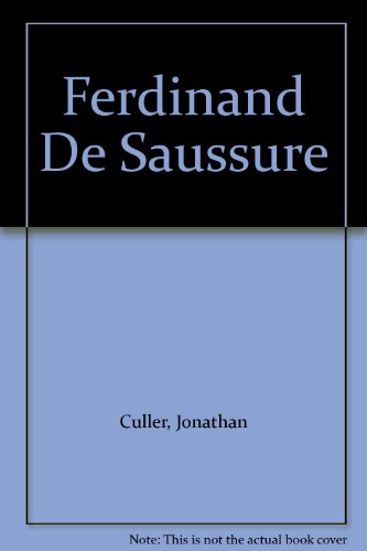9780801419171: Ferdinand De Saussure