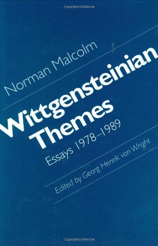 9780801430428: Wittgensteinian Themes: Essays, 1978-89
