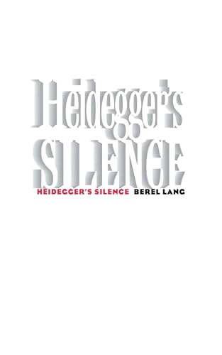 Beispielbild fr Heidegger's Silence zum Verkauf von Better World Books