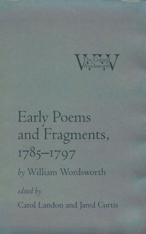 9780801433184: Early Poems and Fragments, 1785–1797 (The Cornell Wordsworth)