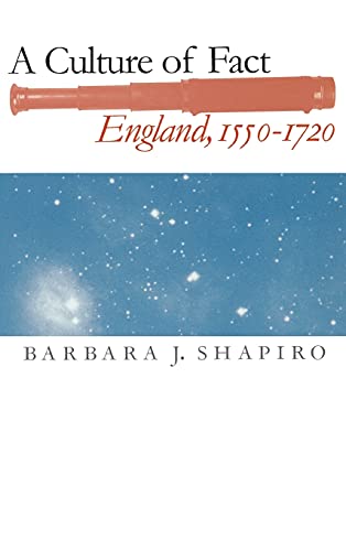 Beispielbild fr A Culture of Fact: England, 1550-1720 zum Verkauf von SecondSale