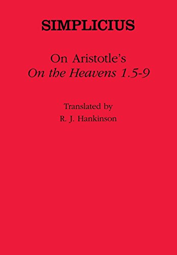 Beispielbild fr On Aristotle's "On the Heavens 1.5-9" (Ancient Commentators on Aristotle) zum Verkauf von HALCYON BOOKS