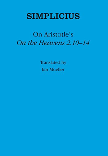 Stock image for On Aristotle's "On the Heavens 2.10-14" for sale by Chequamegon Books