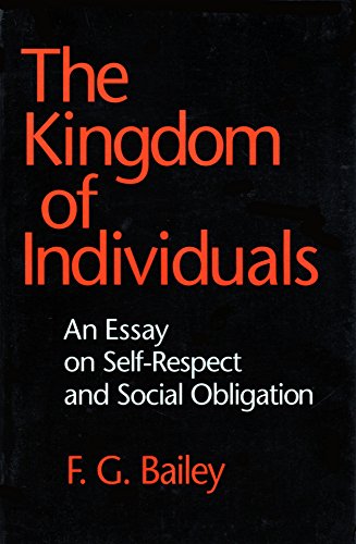 Imagen de archivo de The Kingdom of Individuals: An Essay on Self-Respect and Social Obligation (Cornell Paperbacks) a la venta por Front Cover Books