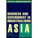 Imagen de archivo de Business and Government in Industrialising Asia a la venta por Solr Books