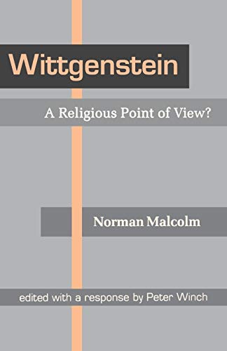 Beispielbild fr Wittgenstein : A Religious Point of View? zum Verkauf von Better World Books