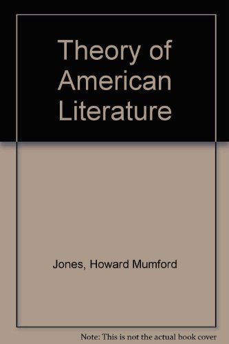 Beispielbild fr Theory of American Literature zum Verkauf von Dunaway Books