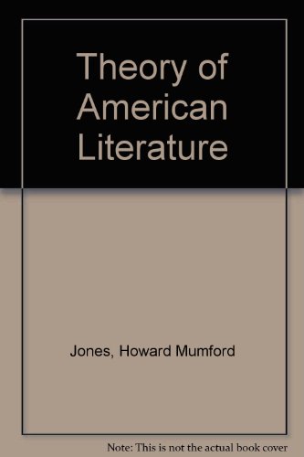 Imagen de archivo de Theory of American Literature a la venta por Dunaway Books