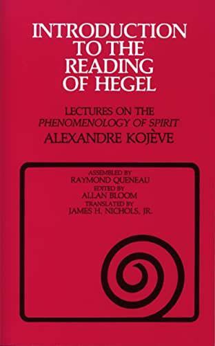 Beispielbild fr Introduction to the Reading of Hegel: Lectures on the "Phenomenology of Spirit" (Agora Editions) zum Verkauf von WorldofBooks