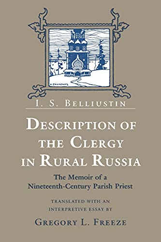 Imagen de archivo de Description of the Clergy in Rural Russia a la venta por Books Puddle