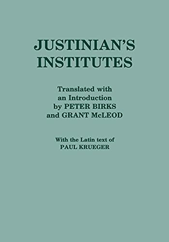 Stock image for Justinian's "Institutes" for sale by Open Books