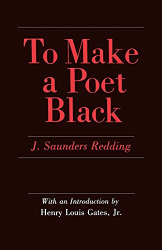 Imagen de archivo de To Make a Poet Black a la venta por Better World Books