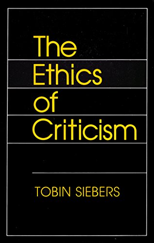 Stock image for The Ethics of Criticism for sale by Top Notch Books