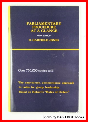 Imagen de archivo de Parliamentary Procedure at a Glance a la venta por Half Price Books Inc.