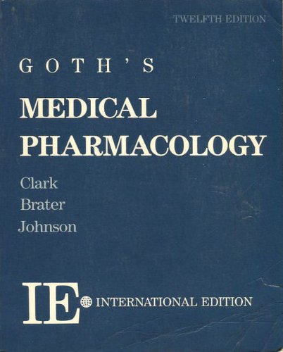 Beispielbild fr Medical Pharmacology zum Verkauf von Cambridge Rare Books