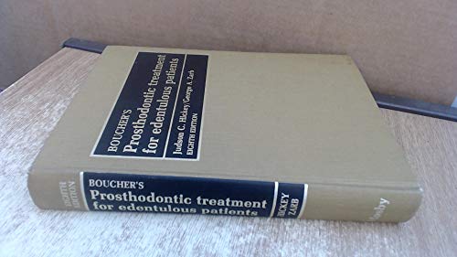 Beispielbild fr Boucher's Prosthodontic Treatment for Edentulous Patients zum Verkauf von medimops