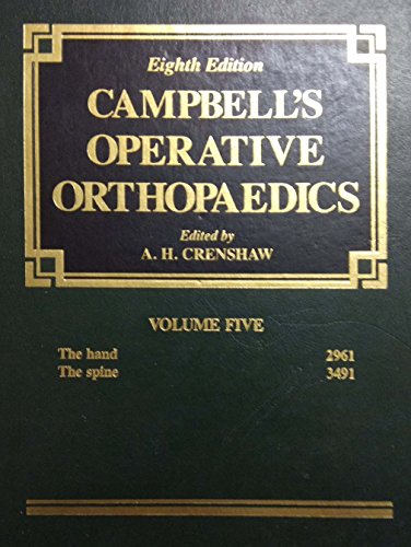 Beispielbild fr Campbell's Operative Orthopaedics zum Verkauf von Decluttr
