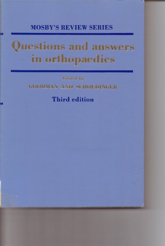 Stock image for Questions and Answers in Orthopaedics for Students, Interns, Residents, and Board Aspirants for sale by Better World Books
