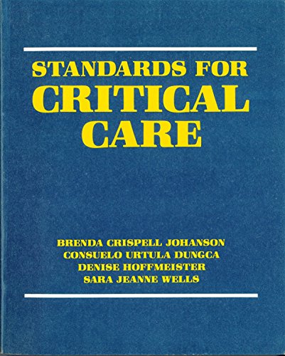 Imagen de archivo de Standards for Critical Care a la venta por Better World Books