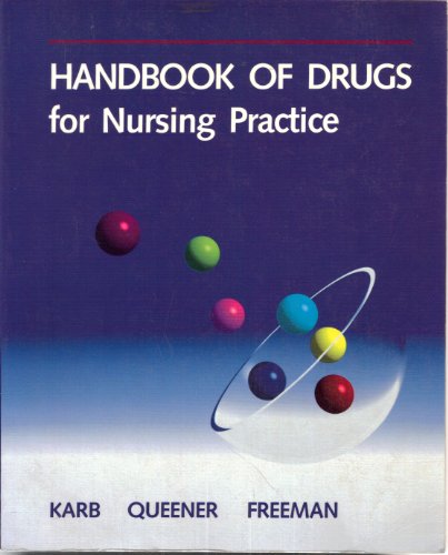 Imagen de archivo de Handbook of Drugs for Nursing Practice a la venta por Books Puddle