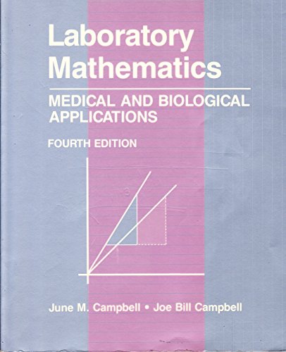 Imagen de archivo de Laboratory Mathematics : Medical and Biological Applications a la venta por Better World Books