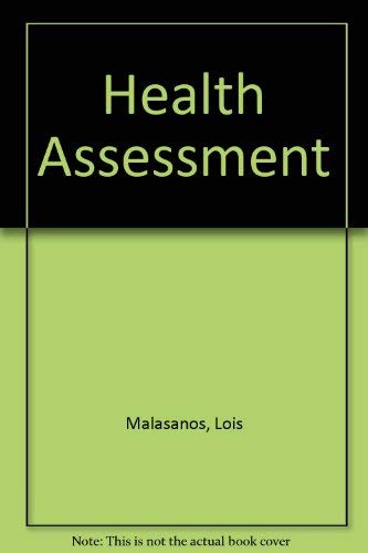 Stock image for Health Assessment: Third Edition for sale by a2zbooks