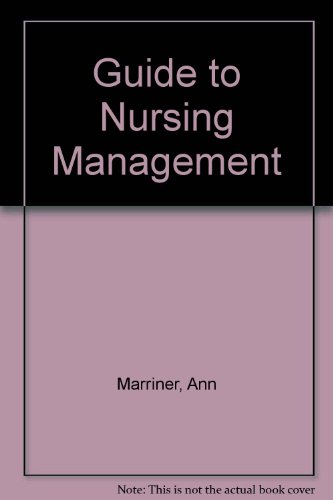 Imagen de archivo de Guide to nursing management a la venta por HPB-Red