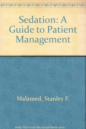 Stock image for Sedation: A guide to patient management for sale by HPB-Red
