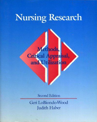 Imagen de archivo de Nursing Research : Methods, Critical Appraisal & Utilization a la venta por Vashon Island Books