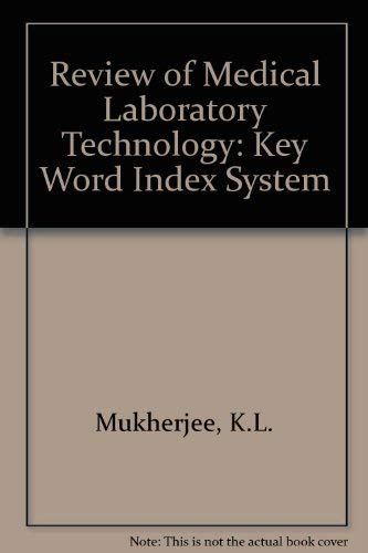 9780801635892: Review of clinical laboratory methods: Key word index system