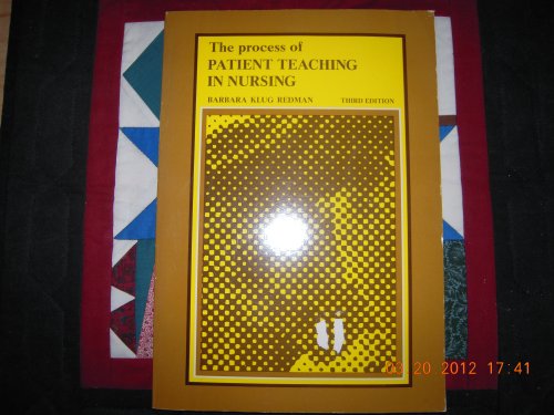 Imagen de archivo de The process of patient teaching in nursing a la venta por HPB-Red
