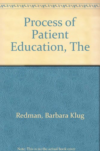 Imagen de archivo de The process of patient education a la venta por HPB-Red