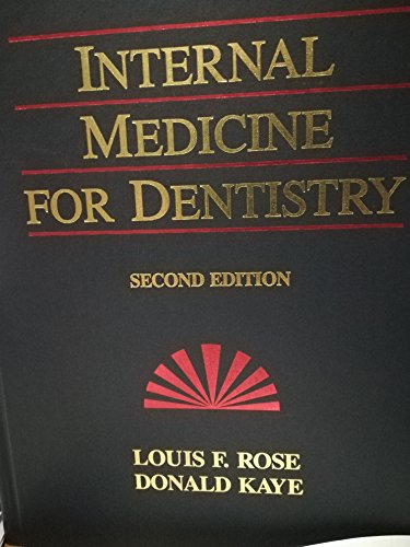 Stock image for Internal medicine for dentistry for sale by Irish Booksellers
