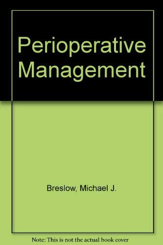 Stock image for Perioperative Management for sale by Irish Booksellers