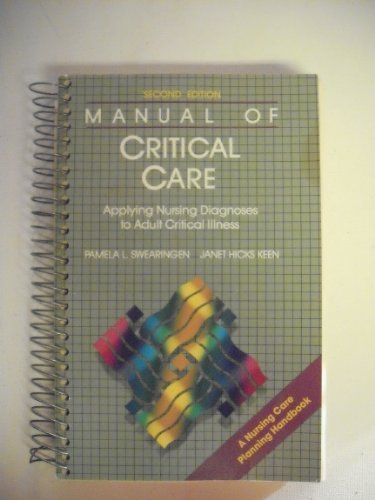 Imagen de archivo de Manual of Critical Care: Applying Nursing Diagnoses to Adult Critical Illness a la venta por Idaho Youth Ranch Books