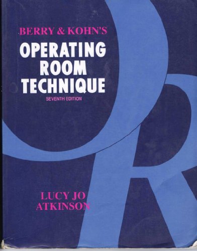 Imagen de archivo de Berry and Kohn's Operating Room Technique a la venta por WorldofBooks