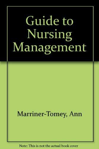 Stock image for Guide to Nursing Management for sale by WorldofBooks