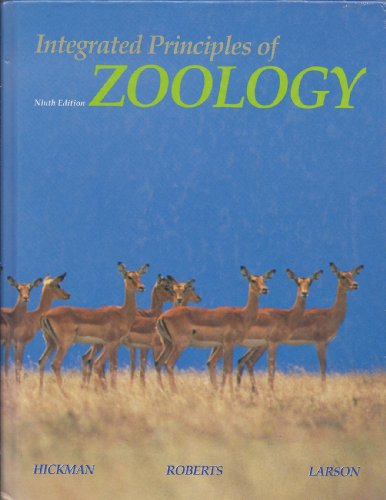 Imagen de archivo de Integrated principles of zoology a la venta por Wonder Book