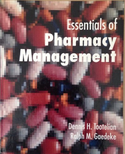 Imagen de archivo de Essentials of Pharmacy Management a la venta por Better World Books
