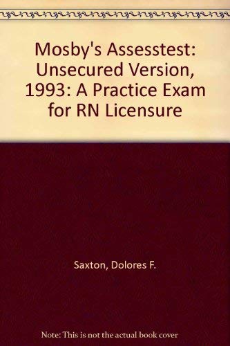 Beispielbild fr Mosby*s 1993 Assess Test: A Practice Exam for Rn Licensure zum Verkauf von dsmbooks