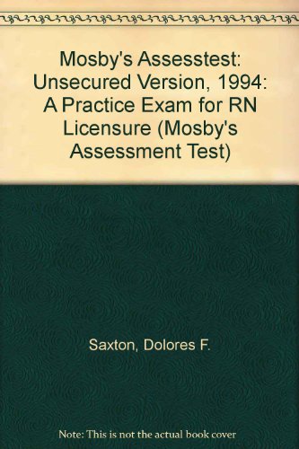 Beispielbild fr Mosby's 1994 Assess Test zum Verkauf von Books Puddle